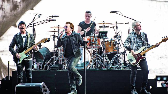 The Edge, Bono, Larry Mullen Jr and Adam Clayton in London 2017. Pic: David Jensen/Getty Images