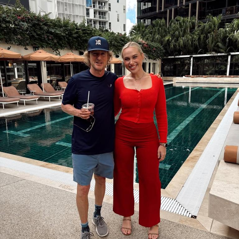 Actor Owen Wilson posing with fan, Total Fusion's Shannon Woolf. Photo: Instagram.