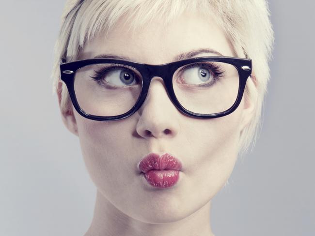 Young woman with glasses