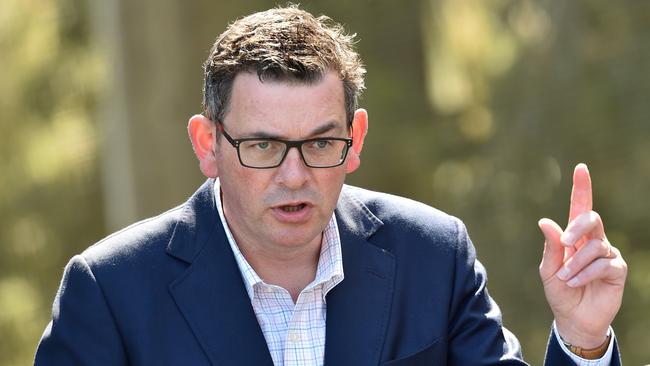 Daniel Andrews says ‘unreliable, privatised coal will be replaced by clean, government-owned, renewable energy’. Picture: Nicki Connolly