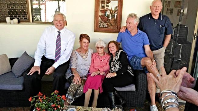 FAMILY MATTERS: Daphne (middle) with children John, Janette, Suzanne, Bryan and Chris. Picture: Contributed