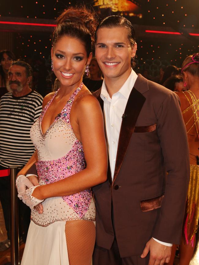 Erin McNaught with her Dancing With The Stars partner Gleb Savchenko in 2012.