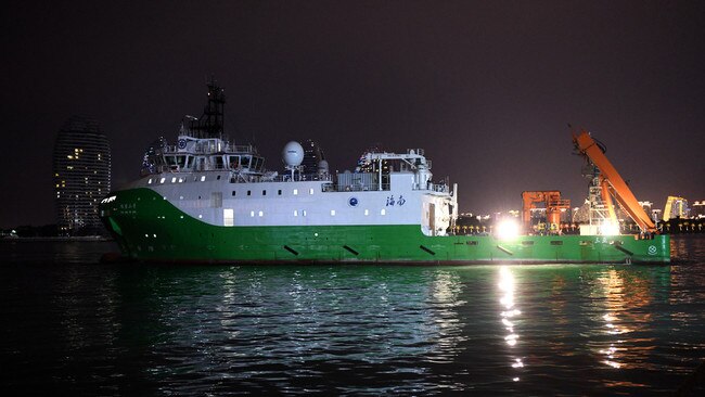 China's scientific research ship Tansuo-2 returns to port in the city of Sanya, Hainan province, last December. Picture: Xinhua