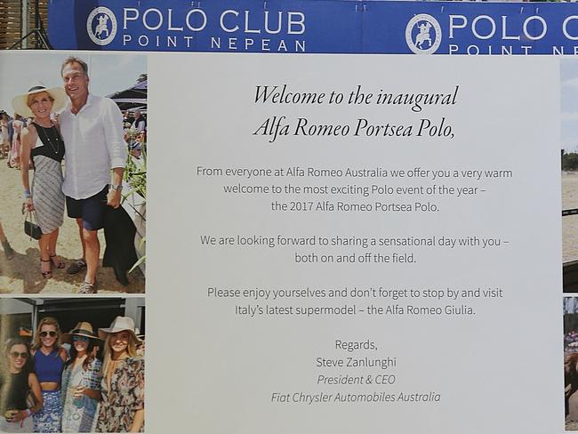 Portsea Polo program. Picture: Julie Kiriacoudis