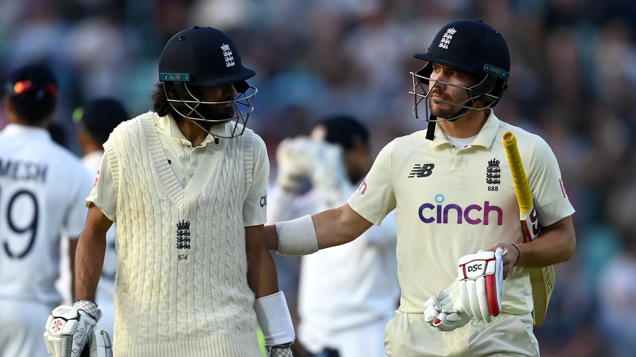 Rory Burns and Haseeb Hameed held firm on Sunday to give England hope of a record-breaking win in the fourth Test.