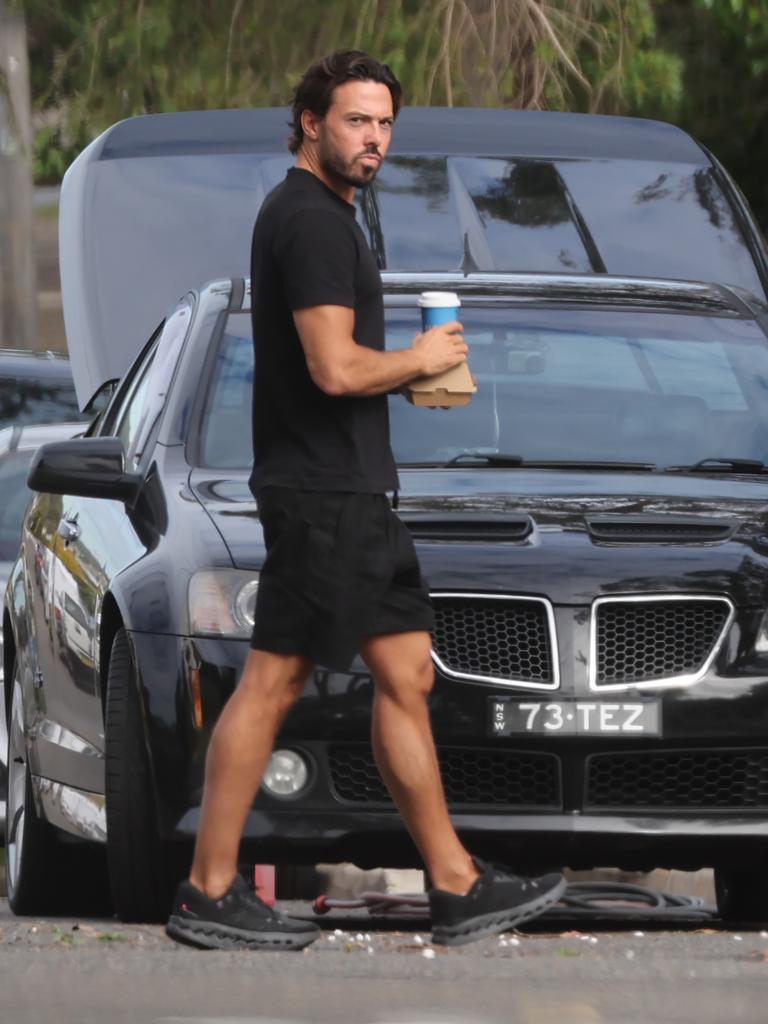 Matthew Doyle enjoys a coffee on Tuesday. Picture: Rohan Kelly