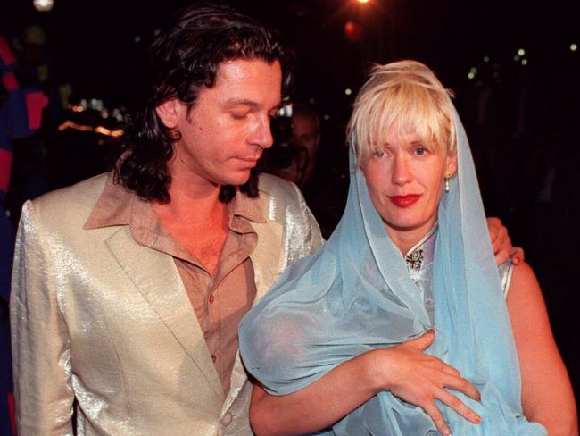 Michael Hutchence and Paula Yates with their daughter Tiger Lily in Sydney. Picture: Supplied