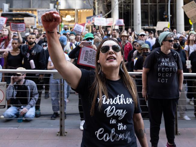 It’s Blair’s Law in action: Deputy Leader of the Greens in the Senate Lidia Thorpe is one of the most outspoken opponents of an Indigenous Voice to Parliament. Picture: Asanka Ratnayake/Getty Images