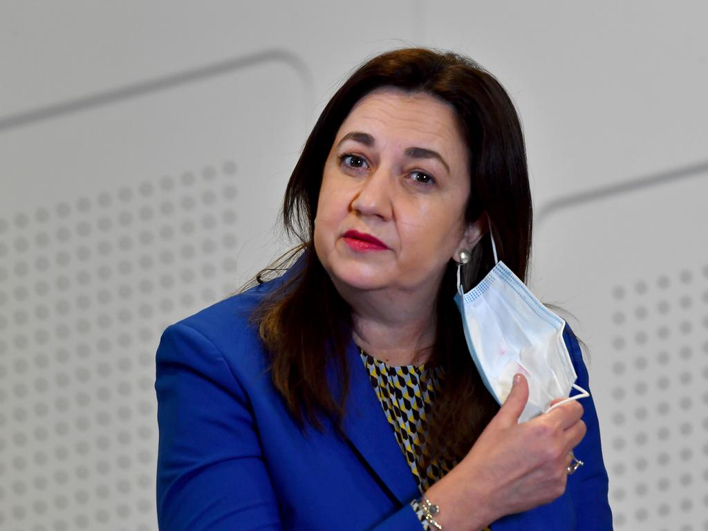 Over 30,000 Australians have signed a petition to stop Annastacia Palaszczuk flying to Tokyo<br eom-tag-name="br"/> Picture: John Gass