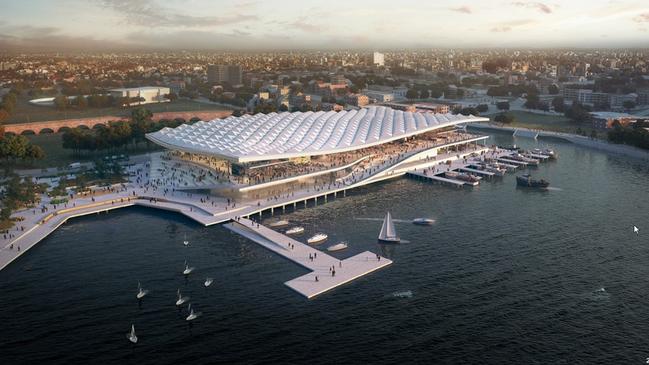 An artist’s impression of the redeveloped Sydney Fish Market.