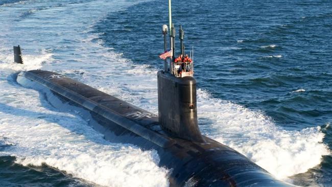 The Virginia-class attack submarine. ‘Australia’s plan to acquire Virginia-class submarines from the US is looking increasingly improbable’, says retired rear admiral Peter Briggs. Picture: Supplied