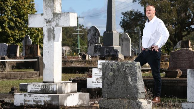 Private investigator Bill Edgar is now the "Coffin Confessor". Picture Glenn Hampson.