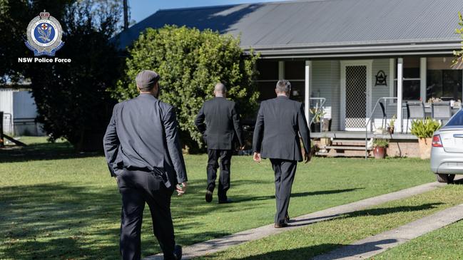 Police at the Binnaway property. Picture: NCA NewsWire via NSW Police