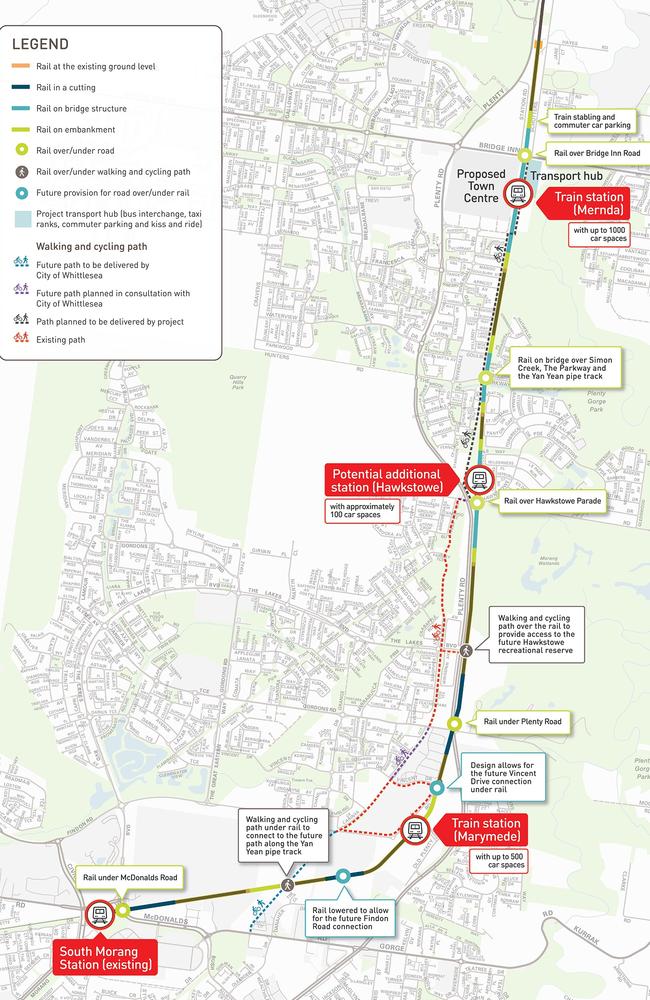 A map produced before today’s announcement, showing the Hawkestowe station.