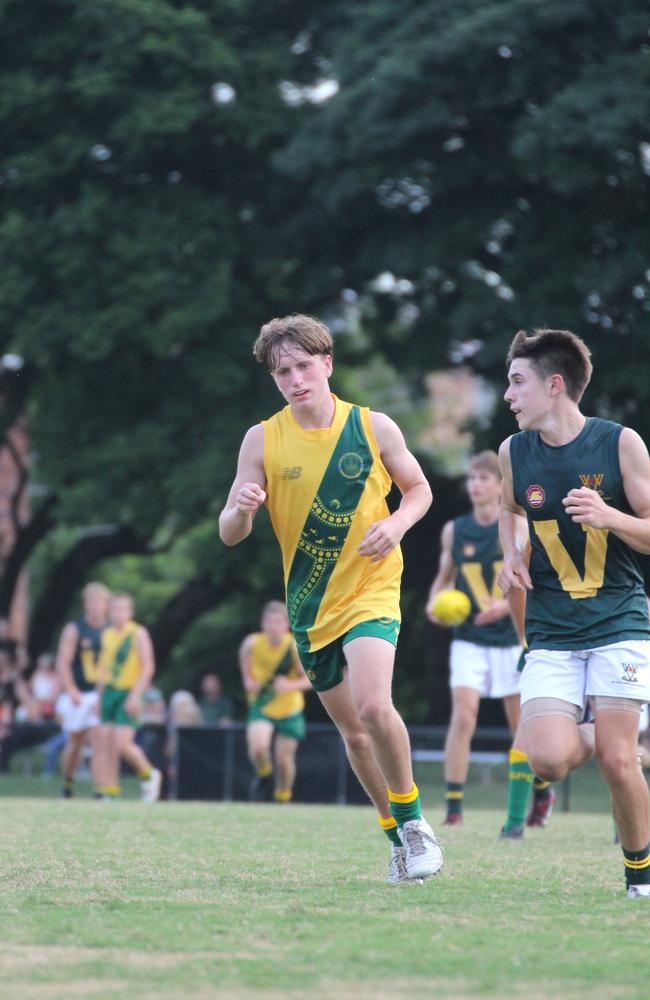 AIC Aussie Rules Football round 2 action between St Patrick's College and Villanova College.