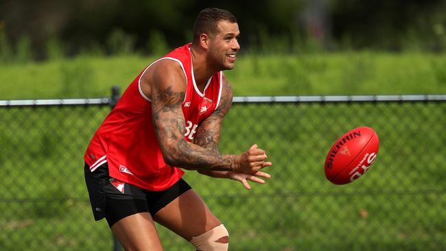 Lance Franklin won’t be rushed back by the Swans. Picture: Phil Hillyard