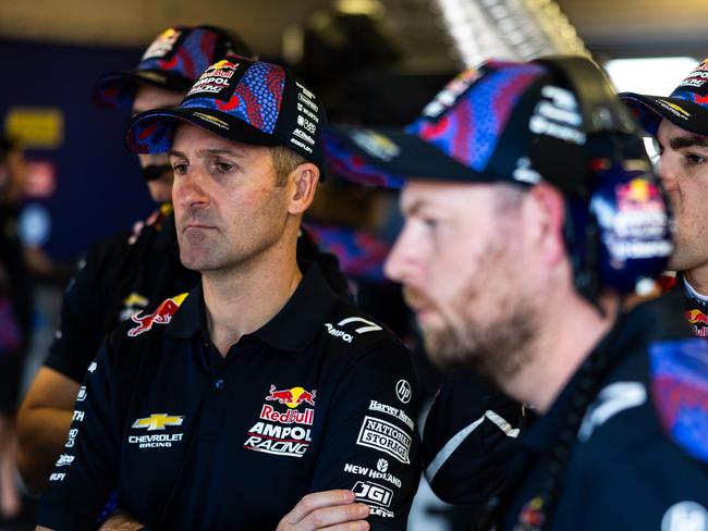 DARWIN, AUSTRALIA - JUNE 15: (EDITORS NOTE: A polarizing filter was used for this image.) Jamie Whincup team owner of Triple Eight during the betr Darwin Triple Crown, part of the 2024 Supercars Championship Series at Hidden Valley Raceway, on June 15, 2024 in Darwin, Australia. (Photo by Daniel Kalisz/Getty Images)