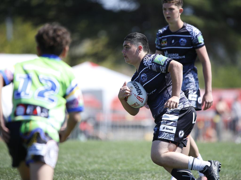 Koori Knockout - Day 4 Boys 13s GF La Perouse Panthers v Queanbeyan Kanberri Connection Monday, 7 October 2024 Hereford St, Bathurst NSW 2795, Australia, Picture Warren Gannon Photography