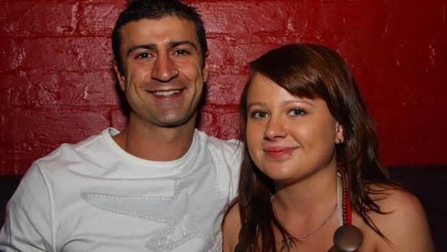 John Peros with his former girlfriend Shandee Blackburn. Peros has always denied murdering her.