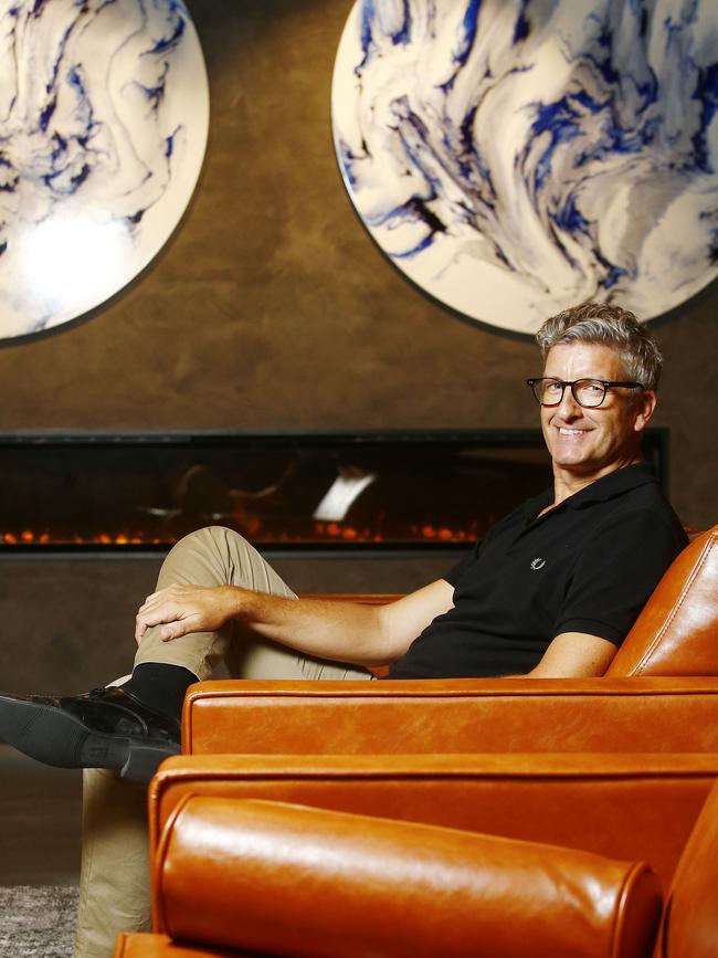 Kafnu General Manager Simon Hall in one of Kafnu's work and lounge spaces. Picture: John Appleyard