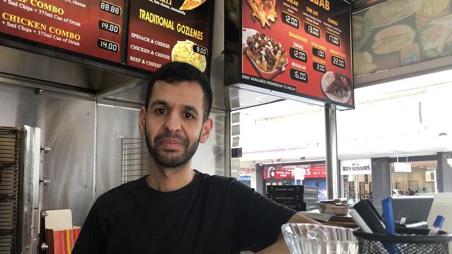 Western Sydney Kebabs owner Tolga Turan is surviving business in Parramatta.