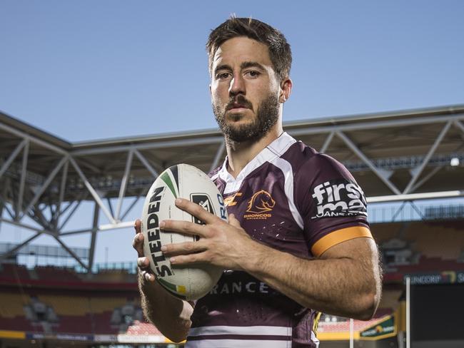 NO ONLINE BEFORE MIDNIGHTBrisbane Broncos player Ben Hunt at Suncorp Stadium ahead of the final again Penrith on Friday night.