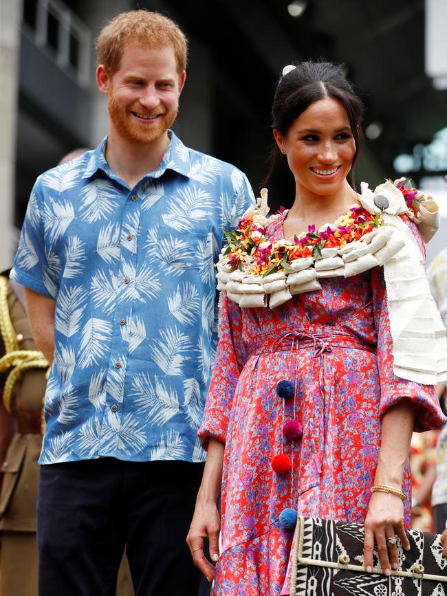 Harry and Meghan in Fiji in 2018. Picture: Getty Images