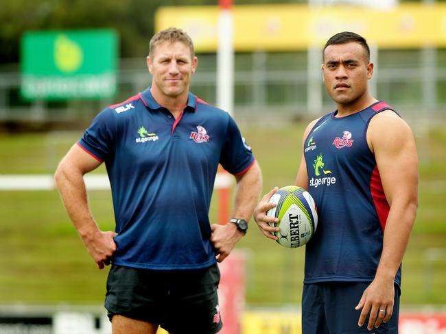 Brad Thorn (L) is a big fan of the former Broncos prospect. Pic: Mark Calleja