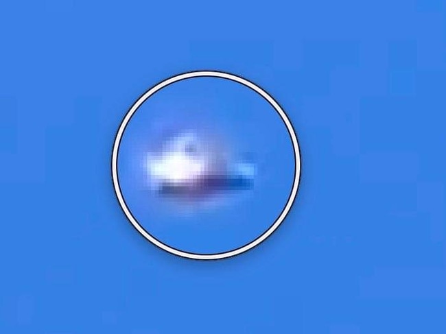 Still frames of UAP videoed near South West Rocks NSW in 2022. Two witnesses involved. Object appears to change shape, hover, then take off at hypersonic velocity to the direction of the Pacific Ocean. Picture: MUFON