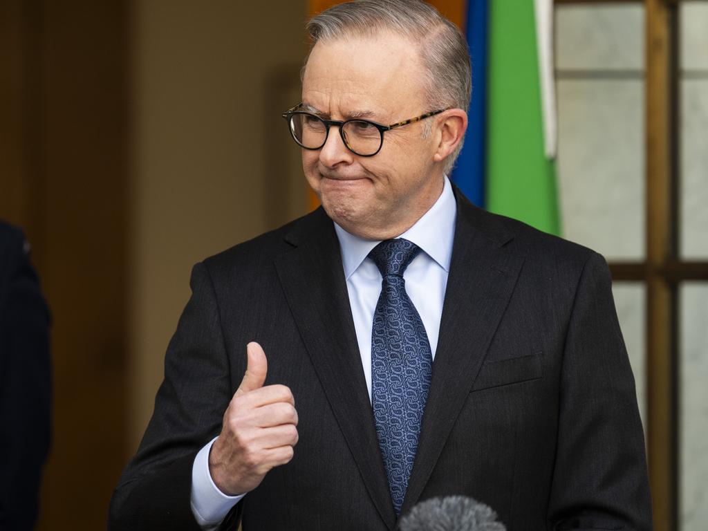 Prime Minister Anthony Albanese has put the ball in the Greens’ court. Picture: NCA NewsWire / Martin Ollman