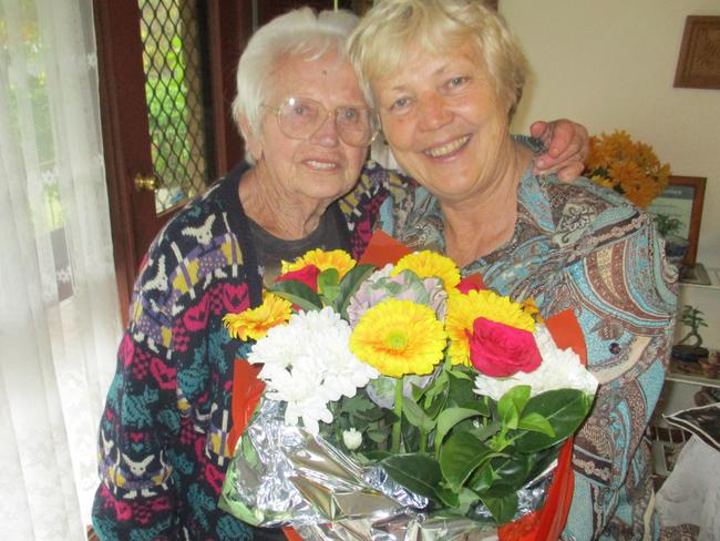 Brigitte Williams with daughter Irene Pickard.