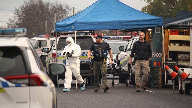 Tasmania Police are investigating a suspected murder in Main St, Ulverstone, about 20km west of Devonport, on June 15, 2021. Picture: Twitter/@MonteBovill