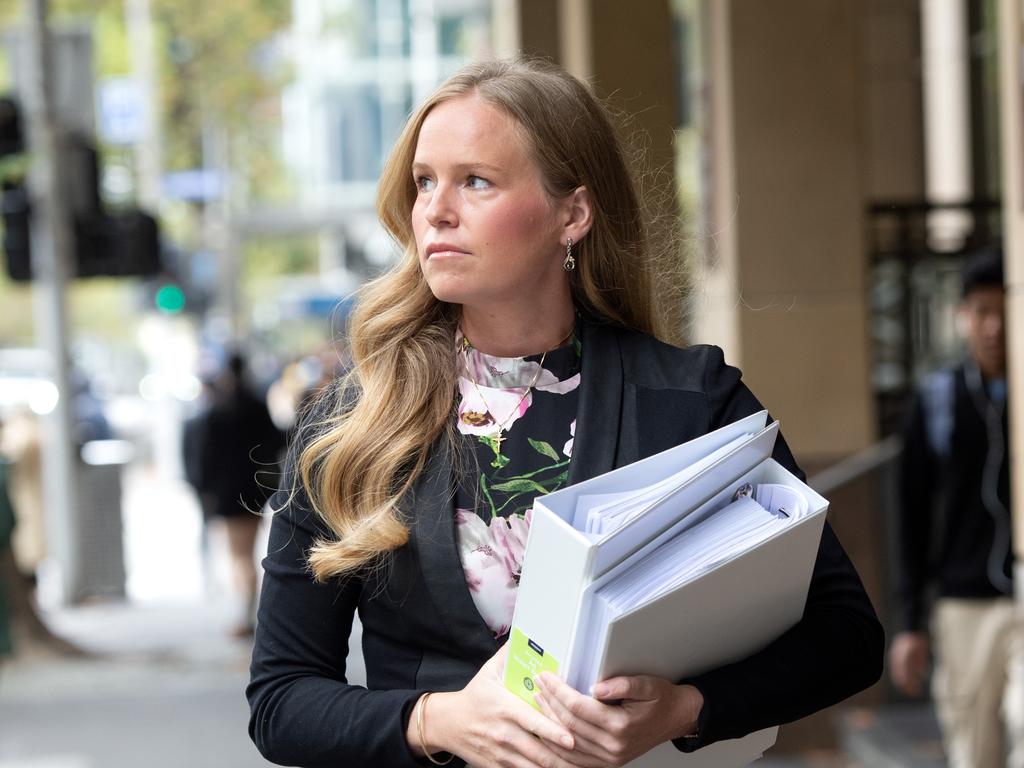 Ms Smit seen leaving court in April. Picture: Nicki Connolly/NCA NewsWire