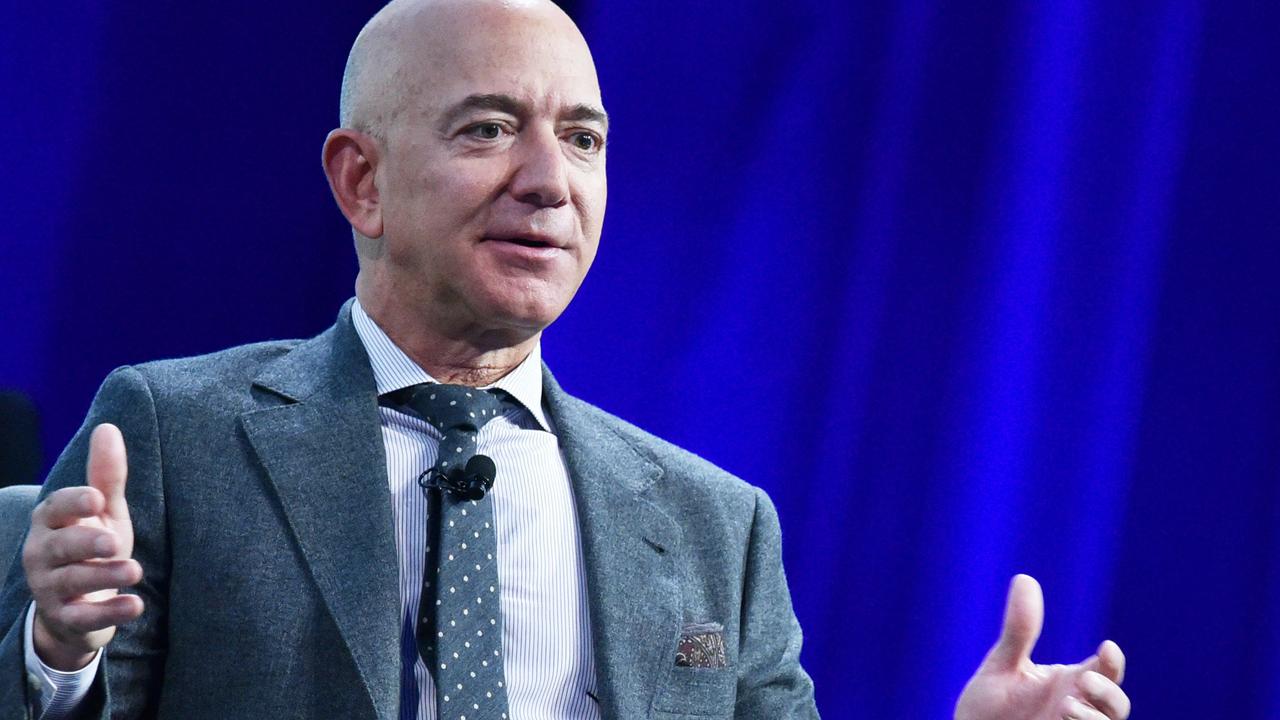 Jeff Bezos said customers who wished to donate essential items could do so via Amazon.com.au. Picture: Mandel Ngan / AFP