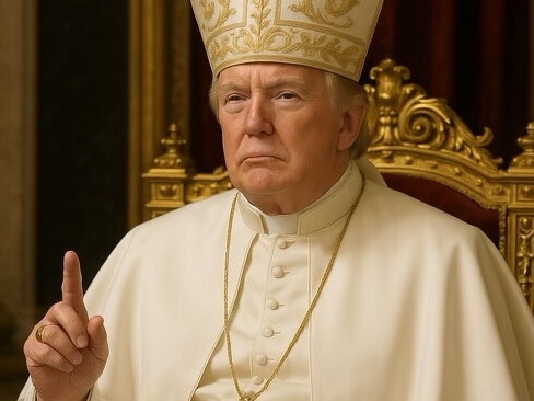 President Donald Trump AI image of himself as the Pope. SourceTruthSocial