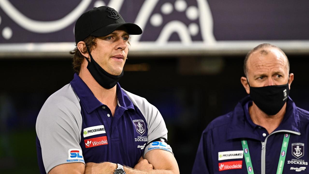 Nat Fyfe has been forced to watch Fremantle’s remarkable rise. Picture: Daniel Carson