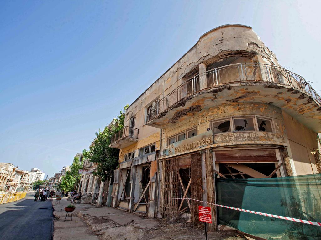 An abandoned building in Varosha. Picture: Birol Bebek / AFP