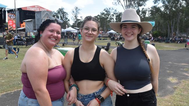Chelsea, Stephanie and Hayley Marriott at CMC Rocks 2024. Picture: Aaron Goodwin