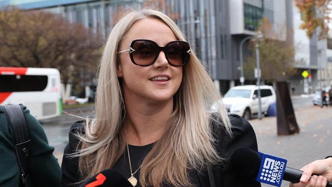 Raina Jane Cruise leaves the Adelaide Magistrates Court: NCA NewsWire / David Mariuz