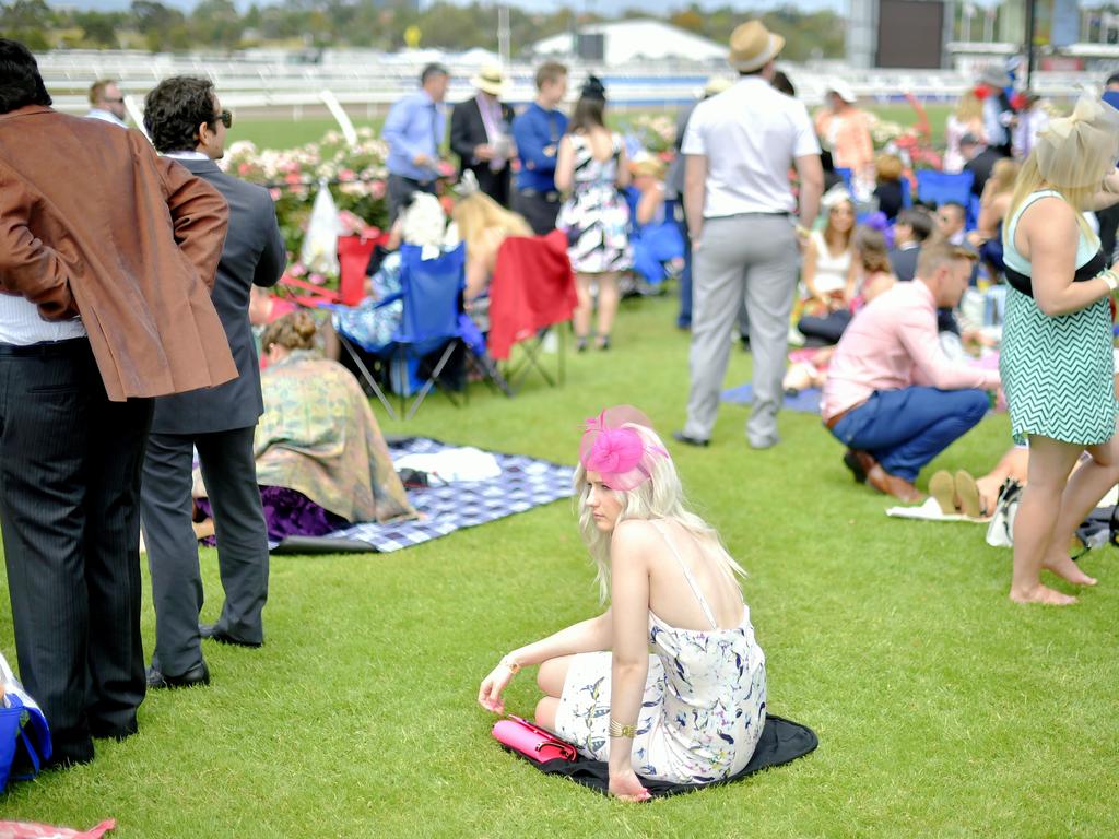 Racegoers are out in force at Flemington racecourse for the 2015 Melbourne Cup. Picture: Jason Edwards