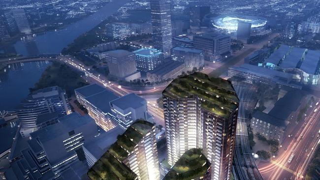 Artist impression of the $200m development for North Wharf.