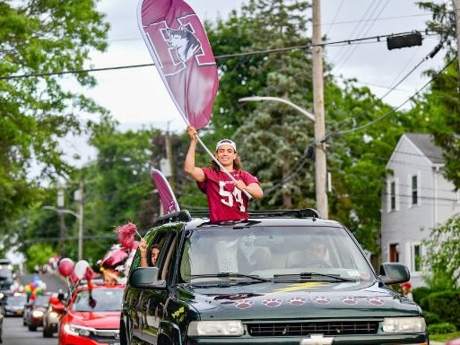 High school graduates of 2020 are celebrated by residents of a small town in New York. Picture: EDL Photography