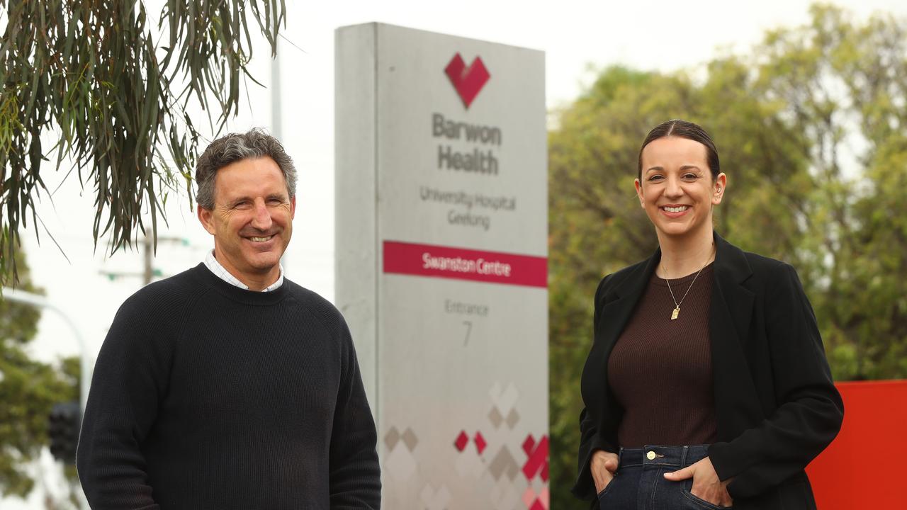 Barwon Health senior peer support worker Dr James McLure and PHD student Stephanie Bennetts have been involved in work trying to reduce use of restrictive practices in psych wards. Picture: Alison Wynd