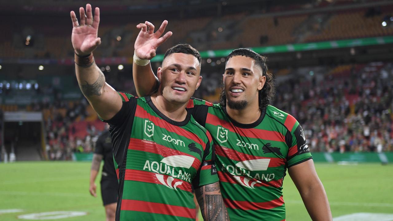 Su’a and his former Souths teammate Keaon Koloamatangi.