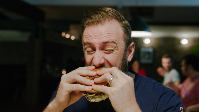 Rising Sun Workshop’s katsu burgers are a feature of this year’s Vivid Sydney. Picture: Kate Disher-Quill.