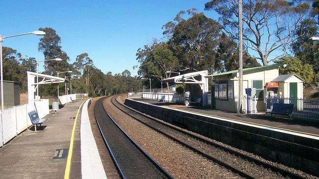 The driver had to pull into Yerrinbool station after the train caught on fire.