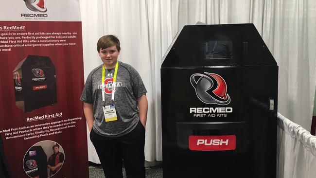 The first aid vending machine is creating buzz. Picture: RedMed