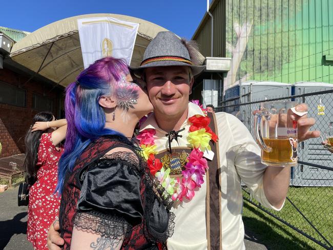 Charlie and Gabby at the 2024 Yarra Valley Oktoberfest. Picture: Himangi Singh.