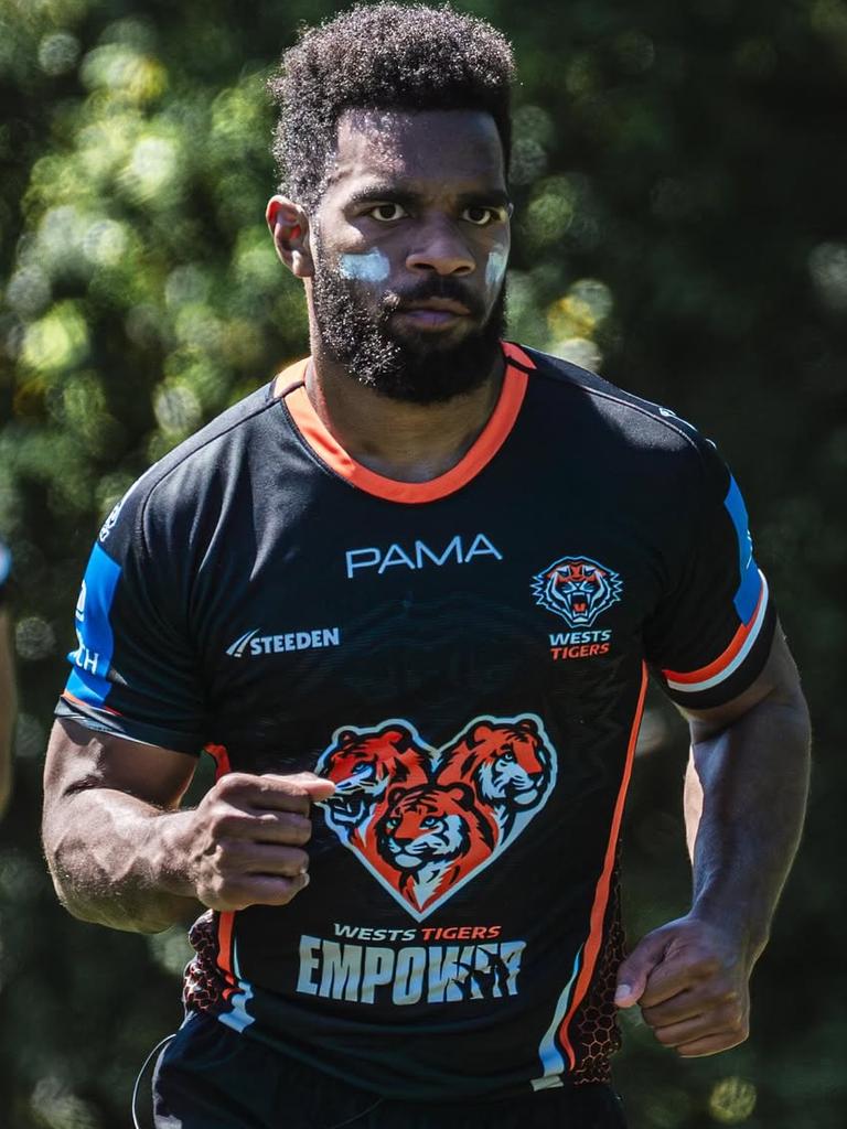 Sunia Turuva also joined the pre-season. Picture: Tigers Instagram