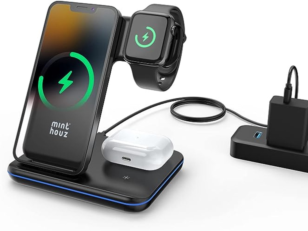 Minthouz 3-in-1 Wireless Charger. Picture: Amazon Australia